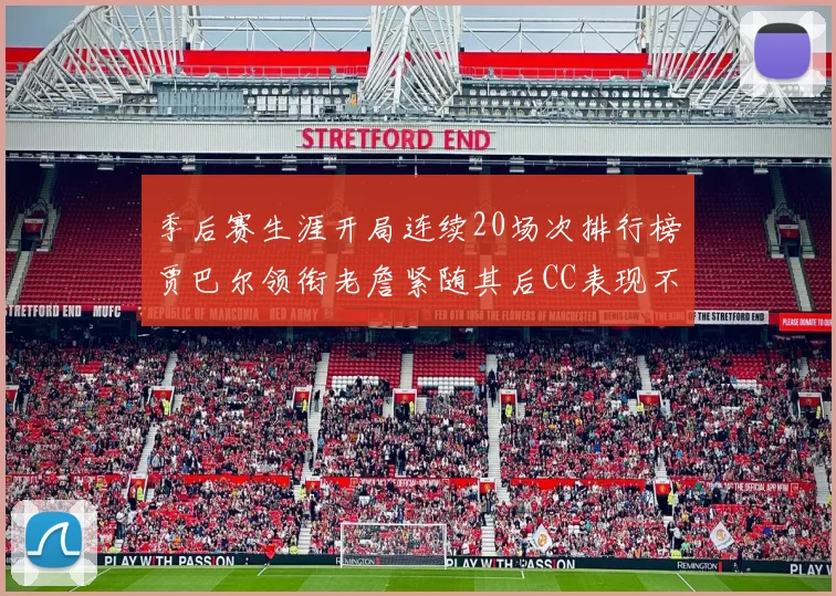 季后赛生涯开局连续20场次排行榜贾巴尔领衔老詹紧随其后CC表现不俗